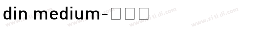 din medium字体转换